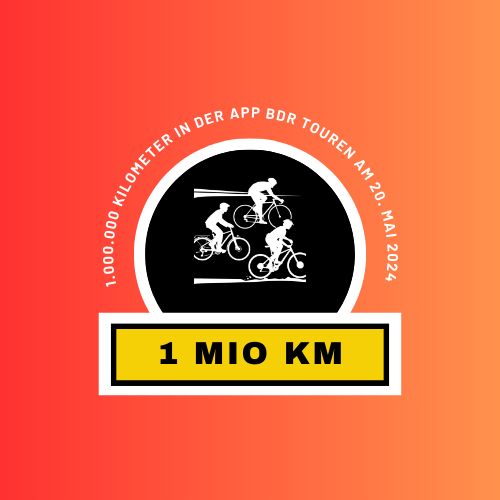 1 Million Kilometer in der BDR Breitensport-App